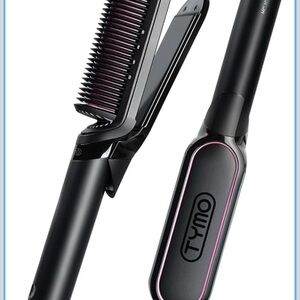 New- TYMO straightener brush and flat iron in one- reduce frizz